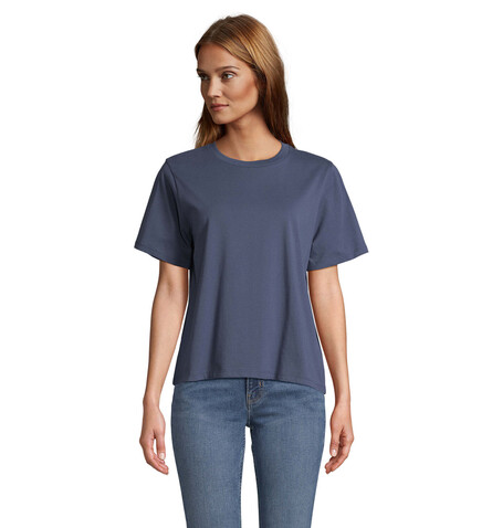 LEGEND DAMEN-T-SHIRT - Denim bedrucken, Art.-Nr. S04776-DM-XL