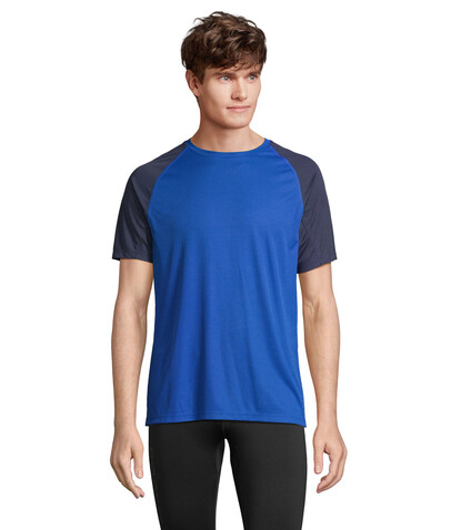 VORTEX RAGLAN T-SHIRT - French Navy/Royal Blue bedrucken, Art.-Nr. S04787-ET-XXL VORTEX RAGLAN T-SHIRT - French Navy/Royal Blue bedrucken, Art.-Nr. S04787-ET-XXL
