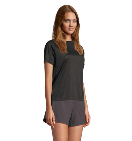 VORTEX WOMEN RAGLAN T-SHIRT - Schwarz bedrucken, Art.-Nr. S04788-BK-S
