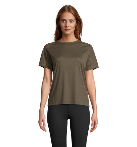 VORTEX WOMEN RAGLAN T-SHIRT - Army bedrucken, Art.-Nr. S04788-AR-L