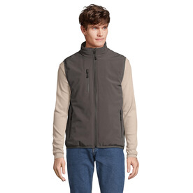 FALCON PADDED BODYWARMER - Anthrazitgrau bedrucken, Art.-Nr. S04809-CR-XL