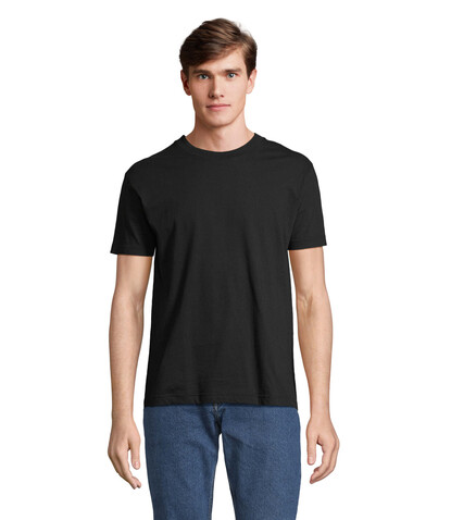 CLIFF OPEN-END T-SHIRT - Deep Black bedrucken, Art.-Nr. S04813-DB-L CLIFF OPEN-END T-SHIRT - Deep Black bedrucken, Art.-Nr. S04813-DB-L
