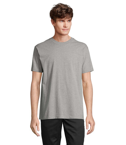 CLIFF OPEN-END T-SHIRT - Grau-Melange 2 bedrucken, Art.-Nr. S04813-GY-L CLIFF OPEN-END T-SHIRT - Grau-Melange 2 bedrucken, Art.-Nr. S04813-GY-L