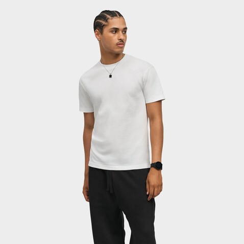 CLIFF OPEN-END T-SHIRT - White bedrucken, Art.-Nr. S04813-WH-M