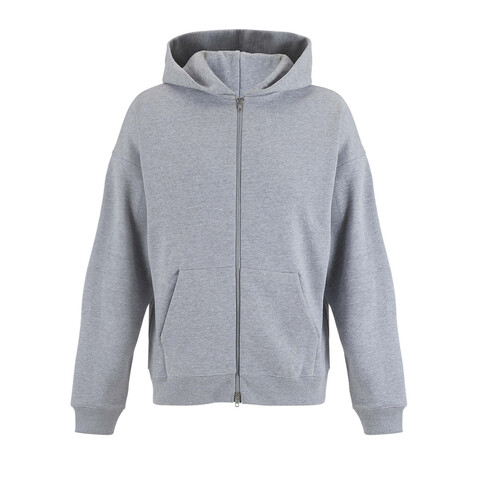 ELIOTT FULLZIP HOODIE - Grau-Melange 2 bedrucken, Art.-Nr. S04884-GY-XXL