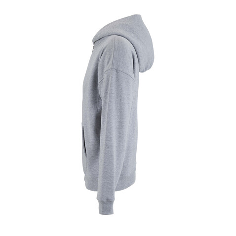 ELIOTT FULLZIP HOODIE - Grau-Melange 2 bedrucken, Art.-Nr. S04884-GY-XXL