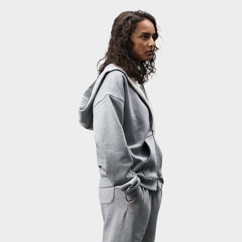 ELIOTT FULLZIP HOODIE - Grau-Melange 2 bedrucken, Art.-Nr. S04884-GY-XXL