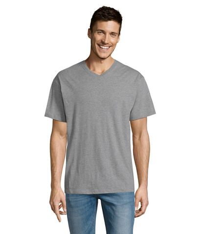 VICTORY HERRENT-SHIRT 150g - Graue Melange bedrucken, Art.-Nr. S11150-GM-3XL VICTORY HERRENT-SHIRT 150g - Graue Melange bedrucken, Art.-Nr. S11150-GM-3XL