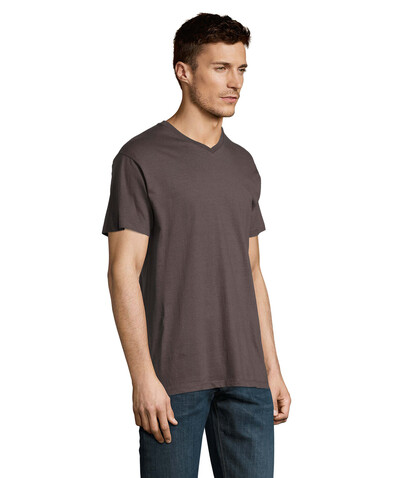 VICTORY HERRENT-SHIRT 150g - Dunkelgrau bedrucken, Art.-Nr. S11150-DG-XL