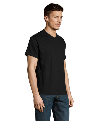 VICTORY HERRENT-SHIRT 150g - Deep Black bedrucken, Art.-Nr. S11150-DB-3XL
