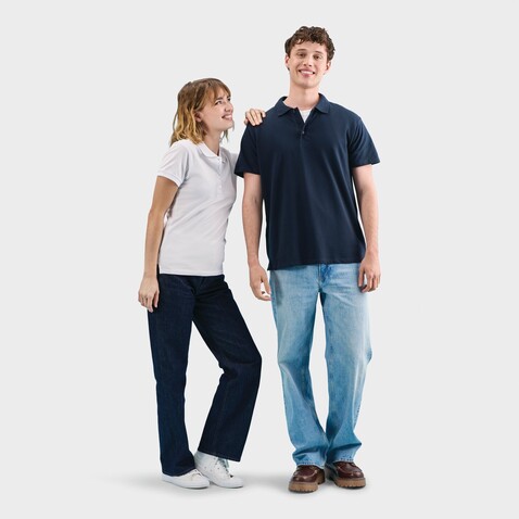 PEOPLE DAMEN POLO 210g - White bedrucken, Art.-Nr. S11310-WH-M PEOPLE DAMEN POLO 210g - White bedrucken, Art.-Nr. S11310-WH-M