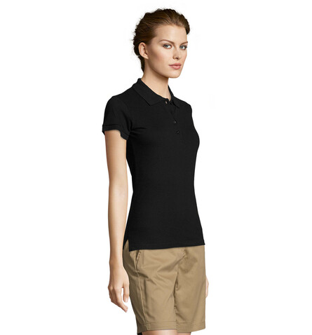PEOPLE DAMEN POLO 210g - Schwarz bedrucken, Art.-Nr. S11310-BK-L PEOPLE DAMEN POLO 210g - Schwarz bedrucken, Art.-Nr. S11310-BK-L