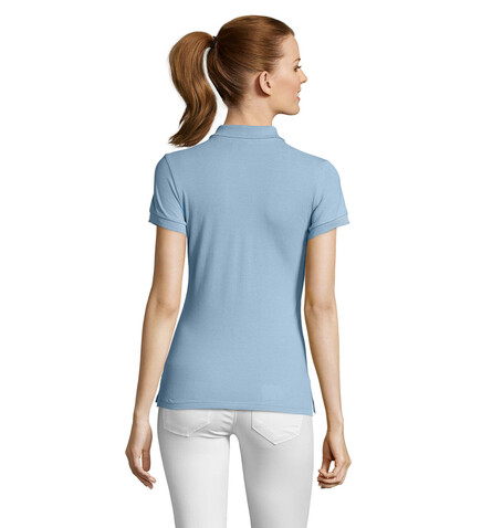 PASSION DAMEN POLO 170g - Sky Blue Pique bedrucken, Art.-Nr. S11338-SP-XL