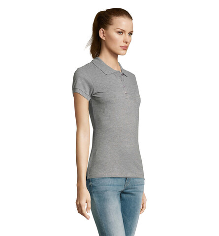 PASSION DAMEN POLO 170g - Grau-Melange 2 bedrucken, Art.-Nr. S11338-GY-S PASSION DAMEN POLO 170g - Grau-Melange 2 bedrucken, Art.-Nr. S11338-GY-S