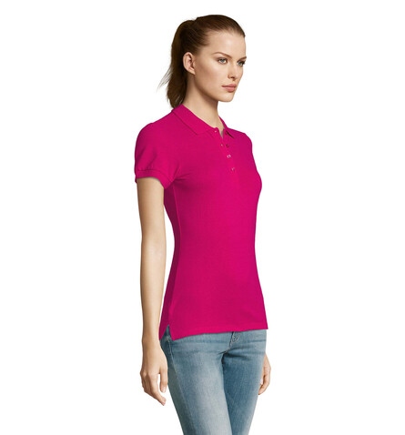 PASSION DAMEN POLO 170g - Fuchsia bedrucken, Art.-Nr. S11338-FU-L