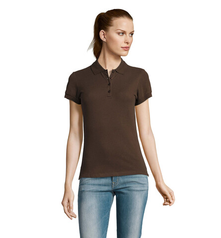 PASSION DAMEN POLO 170g - Chocolate bedrucken, Art.-Nr. S11338-CH-S