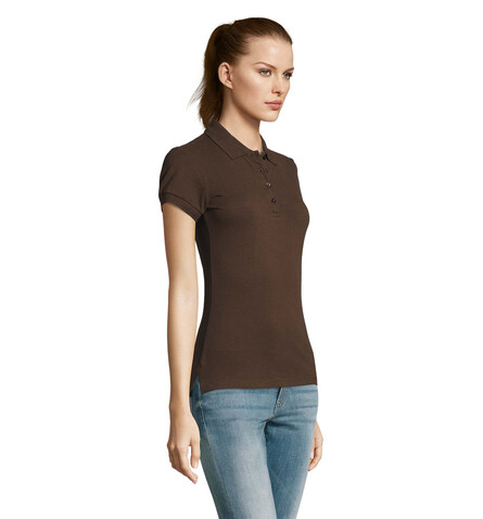 PASSION DAMEN POLO 170g - Chocolate bedrucken, Art.-Nr. S11338-CH-S