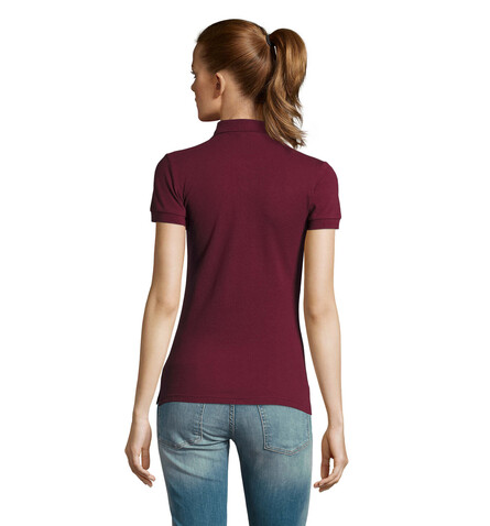 PASSION DAMEN POLO 170g - Burgundy bedrucken, Art.-Nr. S11338-BG-L