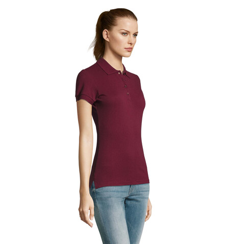 PASSION DAMEN POLO 170g - Burgundy bedrucken, Art.-Nr. S11338-BG-L