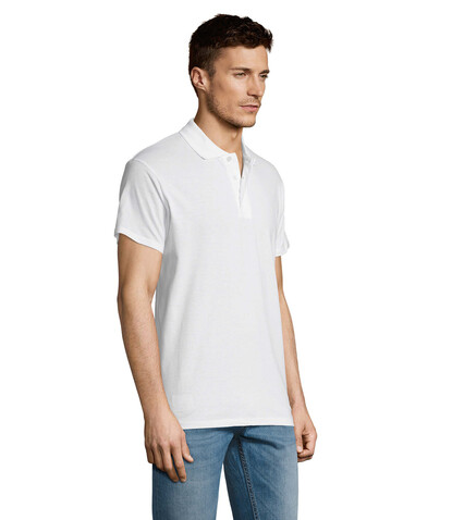 SUMMER II MEN Polo 170g - White bedrucken, Art.-Nr. S11342-WH-S SUMMER II MEN Polo 170g - White bedrucken, Art.-Nr. S11342-WH-S