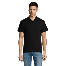 SUMMER II MEN Polo 170g - Schwarz bedrucken, Art.-Nr. S11342-BK-XXL