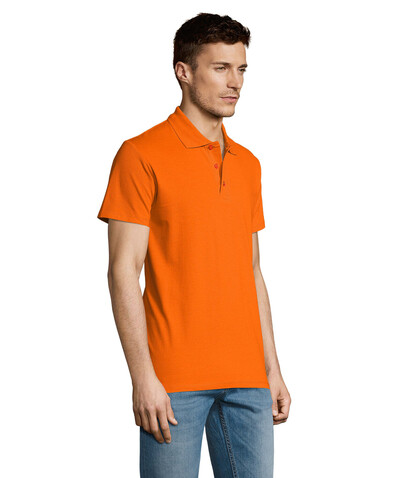 SUMMER II MEN Polo 170g - Orange bedrucken, Art.-Nr. S11342-OR-S SUMMER II MEN Polo 170g - Orange bedrucken, Art.-Nr. S11342-OR-S