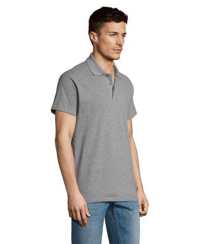 SUMMER II MEN Polo 170g - Grau-Melange 2 bedrucken, Art.-Nr. S11342-GY-M SUMMER II MEN Polo 170g - Grau-Melange 2 bedrucken, Art.-Nr. S11342-GY-M