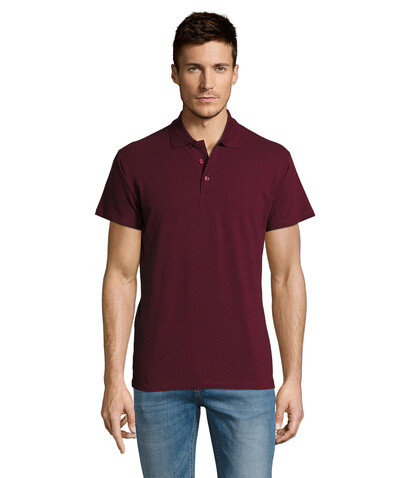 SUMMER II MEN Polo 170g - Burgundy bedrucken, Art.-Nr. S11342-BG-XL