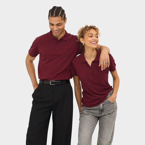 SUMMER II MEN Polo 170g - Burgundy bedrucken, Art.-Nr. S11342-BG-XL