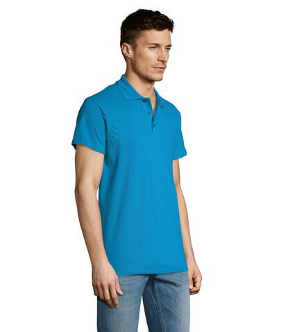 SUMMER II MEN Polo 170g - Aqua bedrucken, Art.-Nr. S11342-AQ-S SUMMER II MEN Polo 170g - Aqua bedrucken, Art.-Nr. S11342-AQ-S