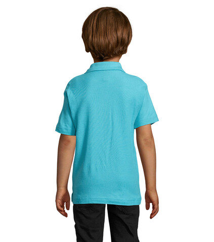 SUMMER II KIDS Polo 170g - Atoll-Blau bedrucken, Art.-Nr. S11344-AL-L SUMMER II KIDS Polo 170g - Atoll-Blau bedrucken, Art.-Nr. S11344-AL-L
