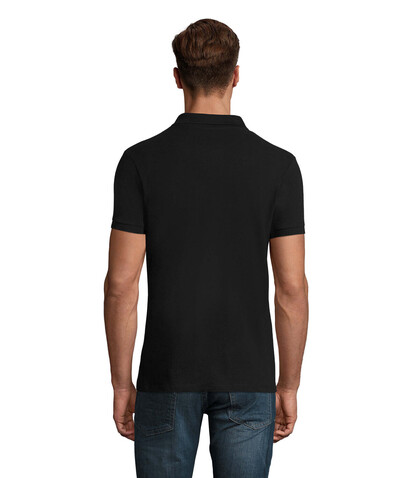 PERFECT MEN Polo 180g - Schwarz bedrucken, Art.-Nr. S11346-BK-XXL