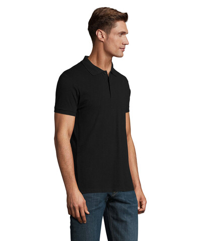 PERFECT MEN Polo 180g - Schwarz bedrucken, Art.-Nr. S11346-BK-XXL