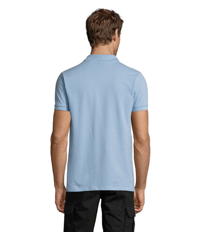 PERFECT MEN Polo 180g - Sky Blue Pique bedrucken, Art.-Nr. S11346-SP-XXL