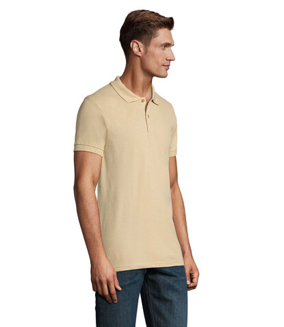PERFECT MEN Polo 180g - Sand bedrucken, Art.-Nr. S11346-SA-M PERFECT MEN Polo 180g - Sand bedrucken, Art.-Nr. S11346-SA-M