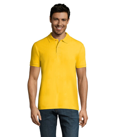 PERFECT MEN Polo 180g - Gold bedrucken, Art.-Nr. S11346-GO-XL
