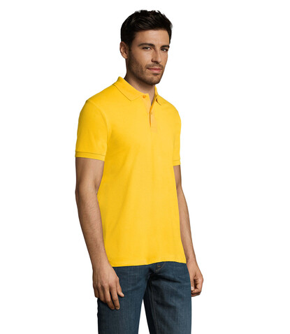 PERFECT MEN Polo 180g - Gold bedrucken, Art.-Nr. S11346-GO-XL