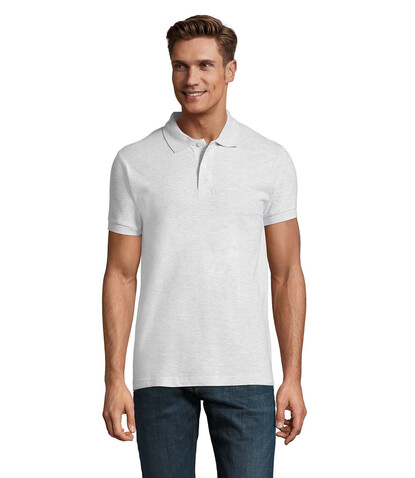 PERFECT MEN Polo 180g - Ash bedrucken, Art.-Nr. S11346-AS-3XL