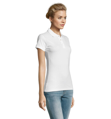 PERFECT DAMEN POLO 180g - White bedrucken, Art.-Nr. S11347-WH-3XL