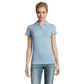 PERFECT DAMEN POLO 180g - Sky Blue Pique bedrucken, Art.-Nr. S11347-SP-XXL