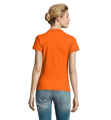 PERFECT DAMEN POLO 180g - Orange bedrucken, Art.-Nr. S11347-OR-S