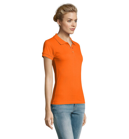 PERFECT DAMEN POLO 180g - Orange bedrucken, Art.-Nr. S11347-OR-S