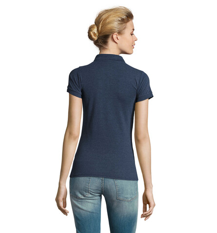 PERFECT DAMEN POLO 180g - Heather Denim bedrucken, Art.-Nr. S11347-HD-L PERFECT DAMEN POLO 180g - Heather Denim bedrucken, Art.-Nr. S11347-HD-L