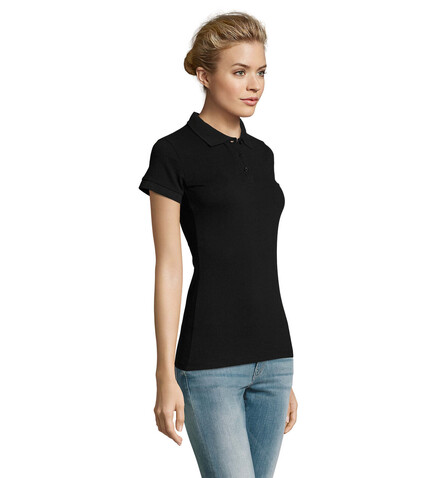 PERFECT DAMEN POLO 180g - Schwarz bedrucken, Art.-Nr. S11347-BK-M PERFECT DAMEN POLO 180g - Schwarz bedrucken, Art.-Nr. S11347-BK-M