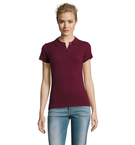 PERFECT DAMEN POLO 180g - Burgundy bedrucken, Art.-Nr. S11347-BG-L PERFECT DAMEN POLO 180g - Burgundy bedrucken, Art.-Nr. S11347-BG-L