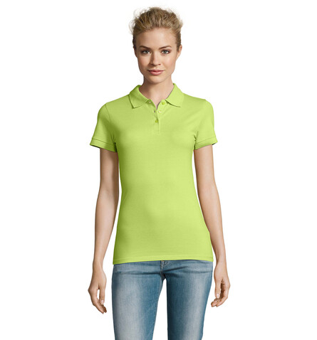 PERFECT DAMEN POLO 180g - Apple Green bedrucken, Art.-Nr. S11347-AG-S PERFECT DAMEN POLO 180g - Apple Green bedrucken, Art.-Nr. S11347-AG-S