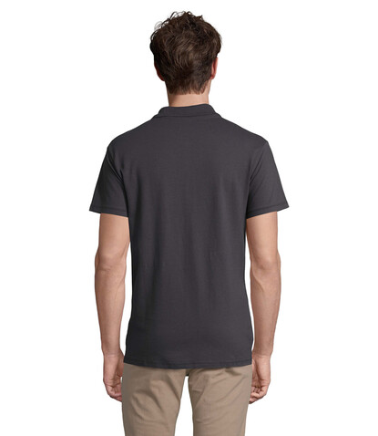 SPRING II MEN Polo 210g - Mausgrau bedrucken, Art.-Nr. S11362-MU-M