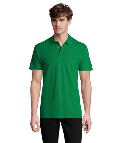 SPRING II MEN Polo 210g - Kelly Green bedrucken, Art.-Nr. S11362-KG-XXL