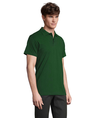 SPRING II MEN Polo 210g - Golf Green bedrucken, Art.-Nr. S11362-GG-S