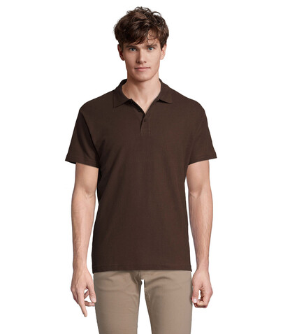 SPRING II MEN Polo 210g - Chocolate bedrucken, Art.-Nr. S11362-CH-S SPRING II MEN Polo 210g - Chocolate bedrucken, Art.-Nr. S11362-CH-S